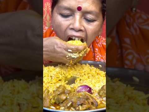 @eating spicy mutton curry with rice ##ytshorts