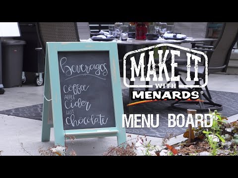 Chalkboard Easel Menu Board | Menards