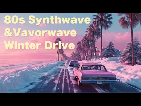 Driving Through a Snowy 80s Dream