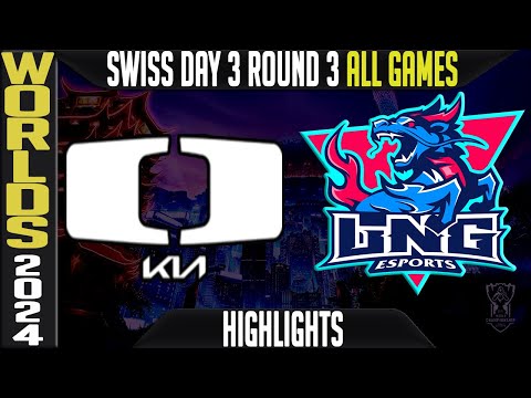 DK vs LNG Highlights ALL GAMES | LoL Worlds 2024 Swiss Stage Day 3 Round 3 Damwon KIA vs LNG Esports