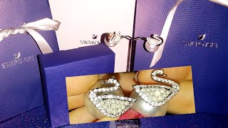 👑 SWAROVSKI 👑 ICONIC SWAN STUD EARRINGS | 2020 Summer Collection | Unboxing & Review