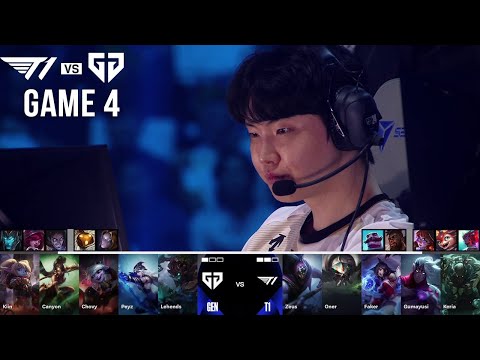 T1 vs Gen.G, Game 4 | World Championship 2024 Semifinals | T1 vs GEN G4