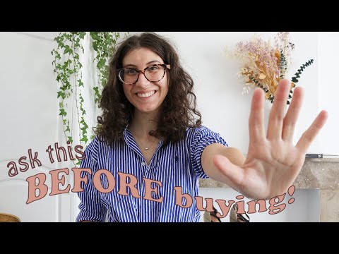 5 questions to ask BEFORE buying something new | buy less buy better | intentional consumer