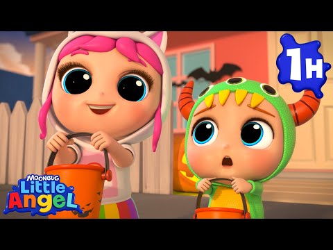 I Want To Trick Or Treat! 🍭🍬🍫 | Little Angel | Nursery Rhymes