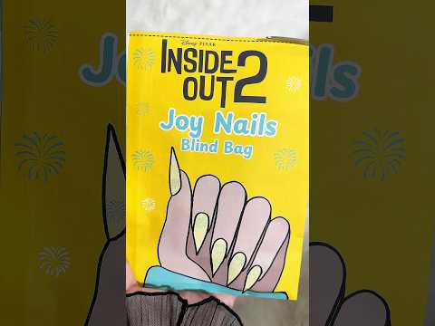 Inside Out 2 Joy Nails ✨Blind Bag #blindbag #asmr #squishy #nails #insideout2 #joy #unboxing #craft