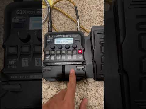 How to loop guitar using G1X Four Zoom Multi Effects processor!