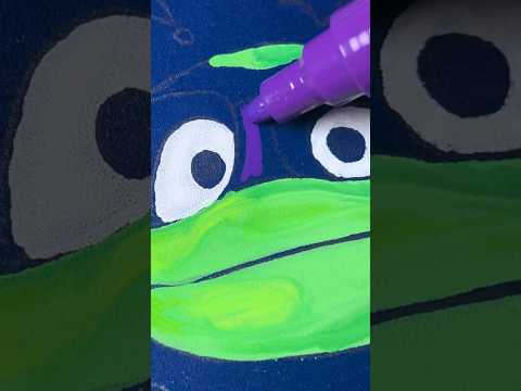 Custom Skateboard Using Posca Markers! Mutant Mayhem!(#shorts)