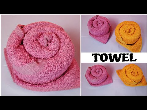 ROSE FOLD TOWEL FOLDING #towelfolding