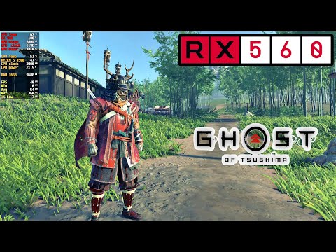 AMD RX 560 4GB | ghost of Tsushima teste game