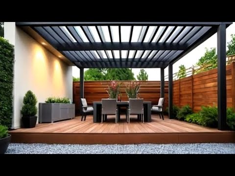 Modern patio pergola designs ! Home garden landscaping ideas 2025