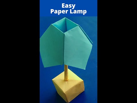 how to make paper lamp #papercraft #onlineart #art #lamp #diy #paperdiycraft #kidscraft #craft