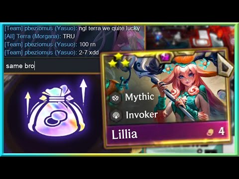 Turning Infinite Gold Into a 3 Star Lillia - Teamfight Tactics Set 11 Inkborn Fables Gameplay