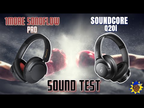 1More Sonoflow Pro vs Soundcore Q20i - WHO WINS? (Sound Test Battle)