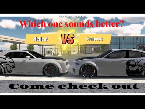 BETA UPDATE!! hellcat VS scatpack engine sound check 🤯