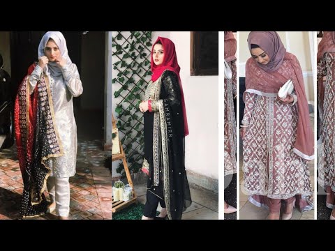 fancy party wear dresses with hijab #hijab #hijabfashion #dresses #hijabdress #uk #pakistani