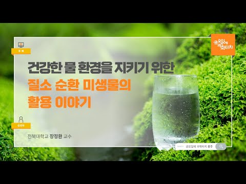 24.08.30 금요일에 과학터치(광주) - 건강한 물 환경을 지키기 위한 질소 순환 미생물의 활용 이야기