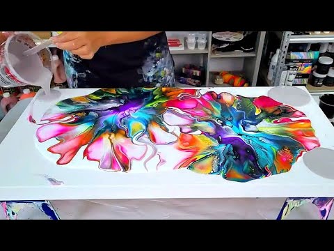 6 Different Ways to Use a Blow Dryer To Create Unique Fluid Art! Acrylic Pouring