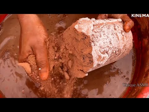 Red Dirt ASMR Crumbling in Water