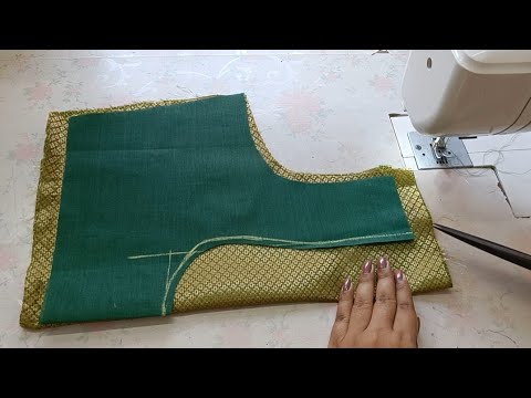 Simple And Easy LAce Work Blouse Design | Stylish blouse back design cutting and stitching 2024