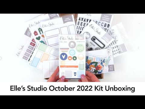 Elle's Studio October 2022 Kit Unboxing