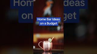 Check out these budget-friendly home bar ideas #homebar #homebartender #homestylingtips #homestyling