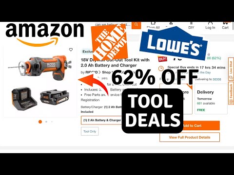 Tools Deals - Home Depot, Lowes, Amazon in 5 Minutes