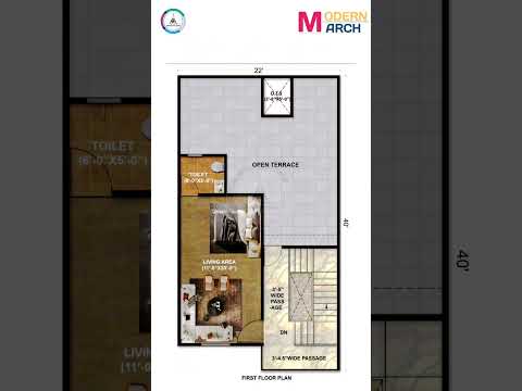 Tranding House plan ! 22/40 Modern House plan ! 22*40 House Plan ! 22/40 Ghar ka naksha #shorts #new