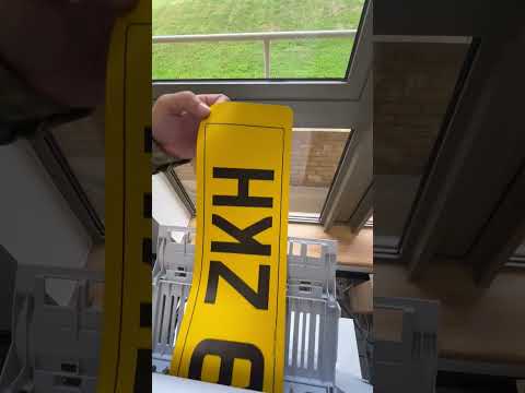 OKI C650 Colour laser printer on yellow Nikkalite reflective number plate media