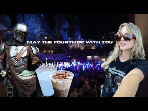 Staying at Disney for 24 Hours | Star Wars Movie Marathon | Galaxy's Edge | May the 4th