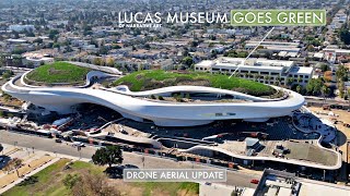 $1.5BN George Lucas Museum Aerial Construction Tour next to LA Coliseum