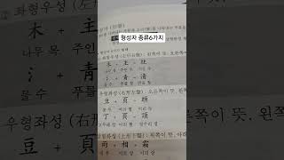 정리정돈한자  특허받은 한자 학습법       형성자 종류 6가지