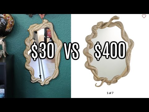 DIY Harry Potter Snake Mirror / Nagini Mirror Dupe