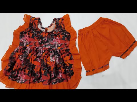 How to stitch baby frock//baby frock cutting and stitching ideas//summer beautiful frocks For baby