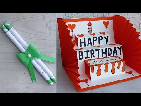 DIY - 2 Birthday Cards | 2 Anniversary Cards | 2 Greetings Cards