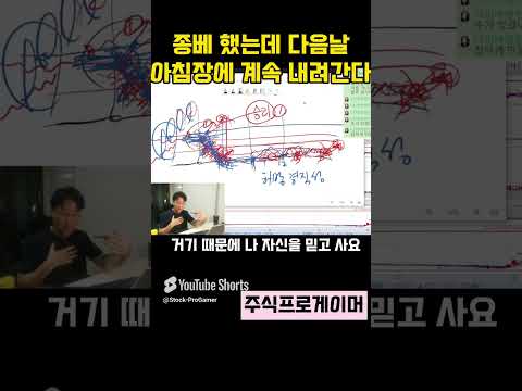 종베했는데 다음날 아침장 계속 내려간다면  #실전매매영상 #초단타 #단타 #스켈핑