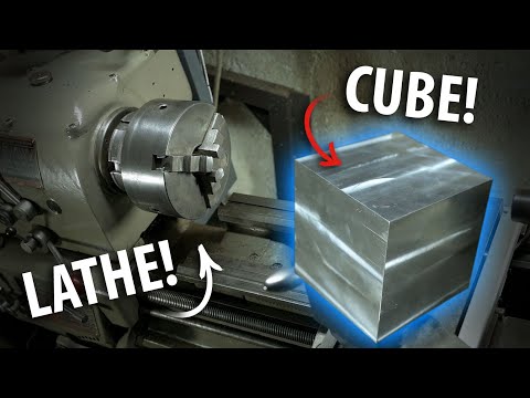 Turn a CUBE on a LATHE?!