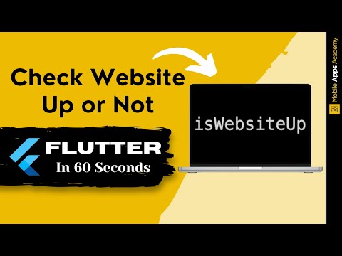 Check if Website Up or Down | FLUTTER IN 60 SECONDS | #11