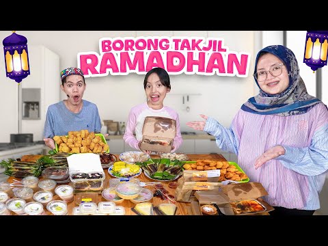 BUNDA DAN LEIKA IKUT BORONG TAKJIL 🥰 BORONG BANYAK MAKANAN DI PASAR RAMADHAN