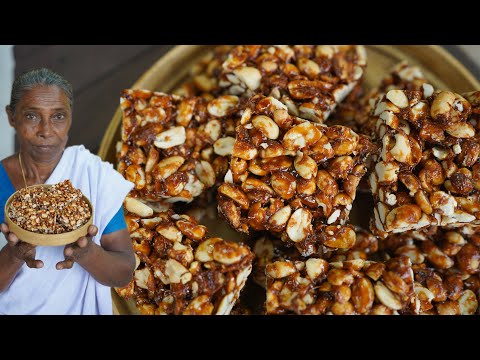 Tasty & Perfect Peanut Chikki  - Kappalandi Mittayi -  Moong Fali Chikki