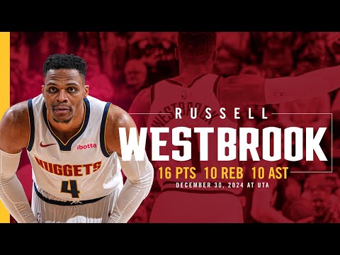 Russell Westbrook Records A Triple-Double vs. Jazz 📺 | 12/30/24 Full Game Highlights