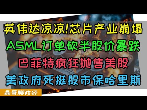 美国AI产业崩塌！英伟达AI显卡租金暴跌！云服务商血本无归，ASML订单砍半股价暴跌！巴菲特嗅到风险疯狂抛售股票，美政府死保股市力挺哈里斯