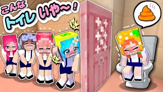 【超ピンチ！】マイクラでトイレあるある/こんなトイレはいやだ〜！(#ぴこみんず)共感しまくりです😂ww