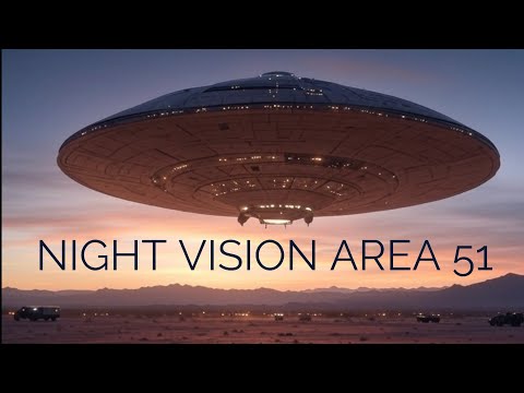 Using night vision video camera near Nevada area 51 UAP UFO drone