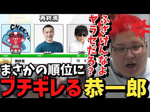 順位発表で何故か加藤純一&もこうチームが1位でヤラセを疑う恭一郎【2023/05/14】