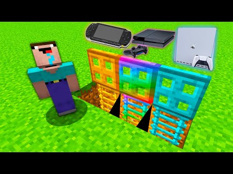 Minecraft NOOB vs PRO: CAN NOOB CHOOSE RIGHT SECRET TRAPDOOR TO GET PLAYSTATION 5? trolling