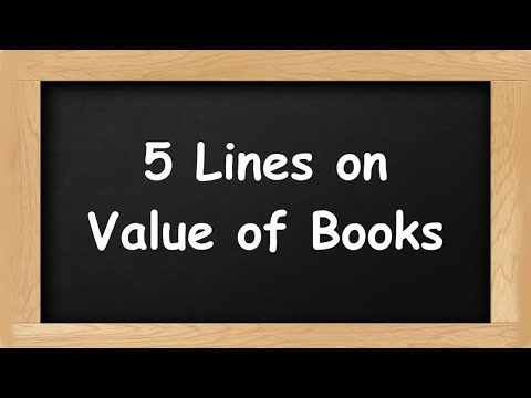 Value of Books Short 5 Lines in English || 5 Lines Essay on Value of Books