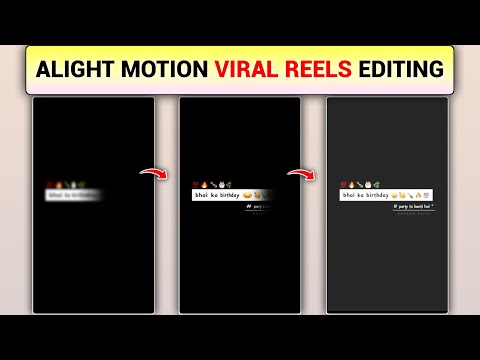 Alight Motion Ek Dam New Trending Video Editing | Viral Reels Editing in Alight Motion