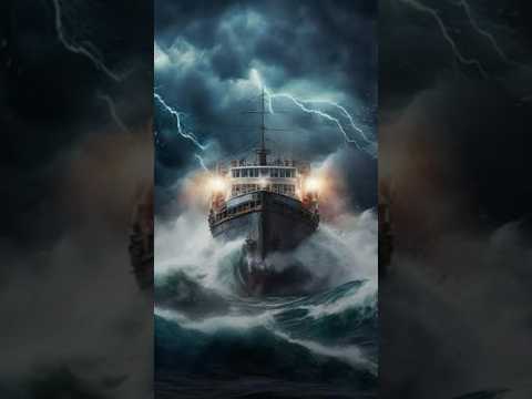 Storm Tides Of The North Sea || Ship Hit By monster Waves || #northsea #ocean #sea #storm #shorts