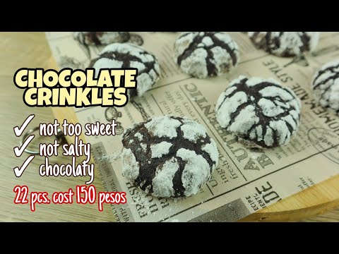 LOW COST COOKIE RECIPE| NO BUTTER COOKIES| HOW TO MAKE CHOCOLATE CRINKLES