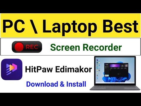 laptop mein screen recorder download kaise kare |Hitpaw Screen Recorder | hitpaw Edimakor download